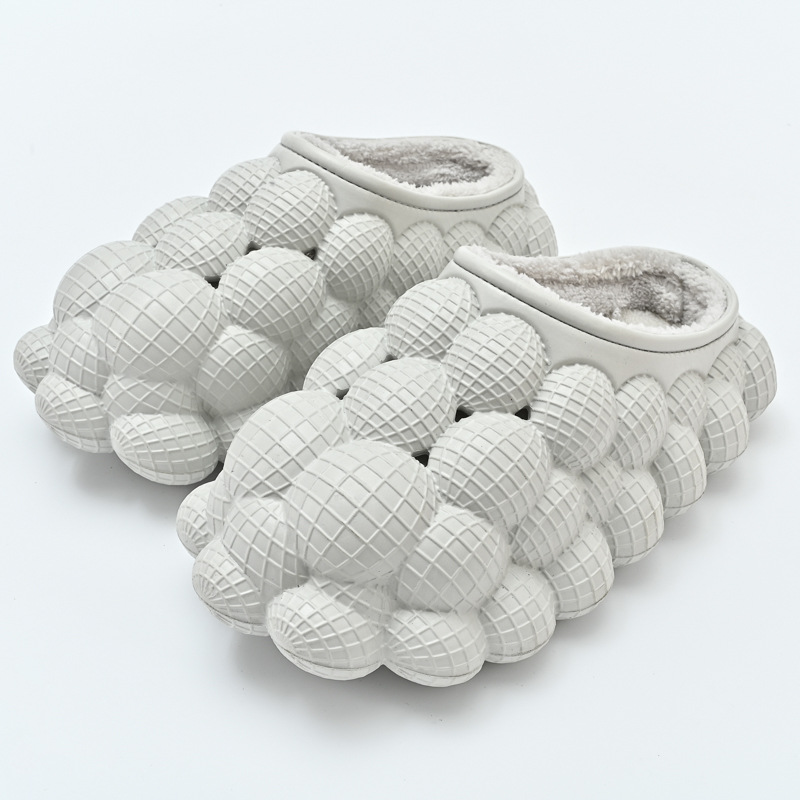 Pantoufles de chambre à coucher pour femmes, pantoufles pour dames, diapositives à bulles de haute qualité avec breloques