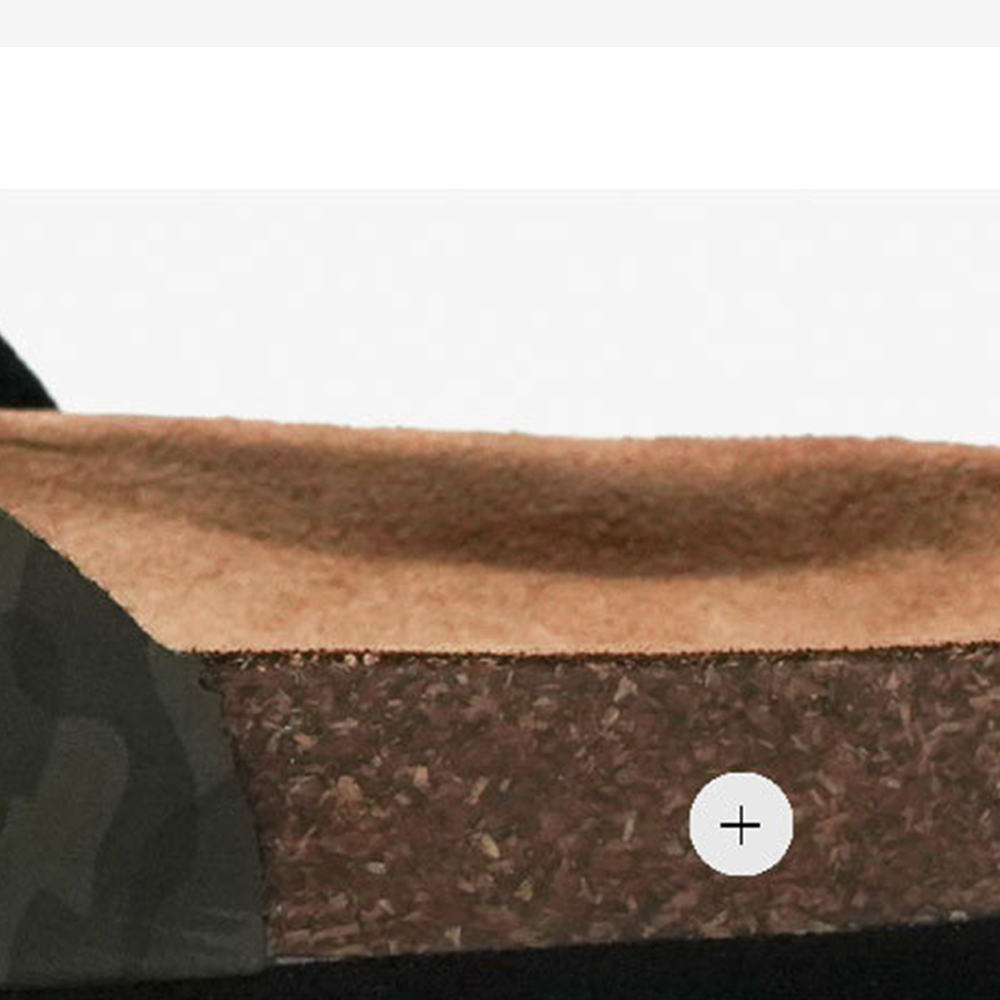 Tige à motif imprimé avec semelle en liège, toboggans à enfiler pour dames et hommes