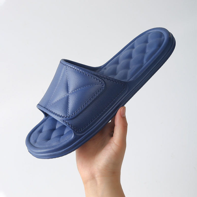 Sandale de chaussures à glissière noire personnalisée OEM en PVC, pantoufles à logo personnalisé pour hommes, sandales à glissière vierges unies, pantoufles à glissière avec logo personnalisé